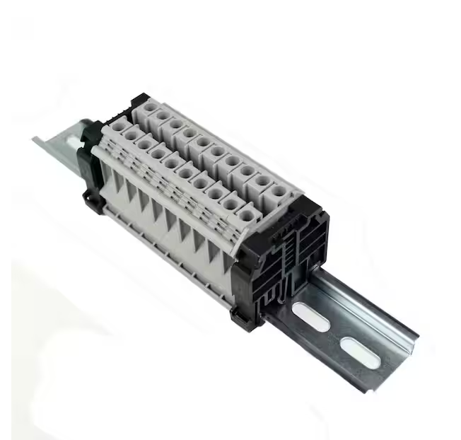 10-Gang Terminal Block Assembly, 24-8 AWG, 50 Amp, 300-Volt, UL - 91006496491