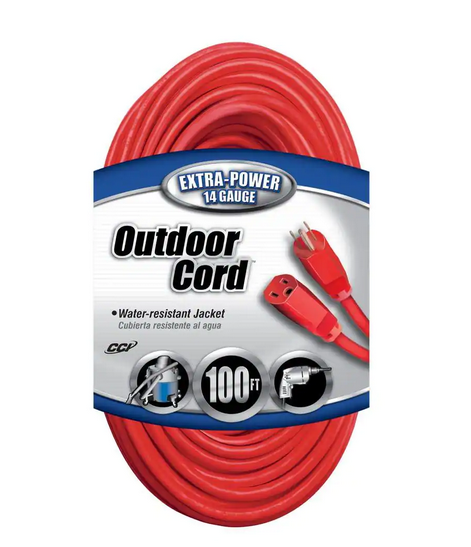 100 ft. 14/3 SJTW Outdoor Medium-Duty Extension Cord - 91006827746