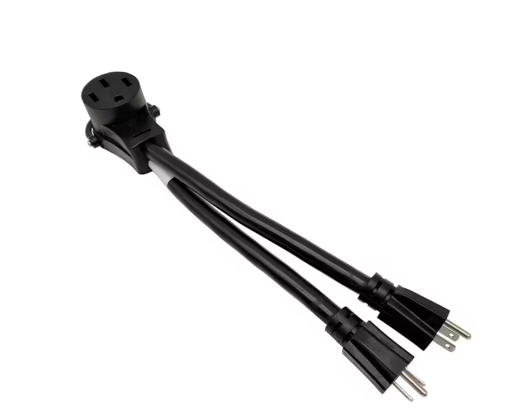 1 ft. 10/3 3-Wire 110/125-Volt To 220/250-Volt Power Converter 2x NEMA 5-15P to 14-50R V-Adapter Cord - 91006383151