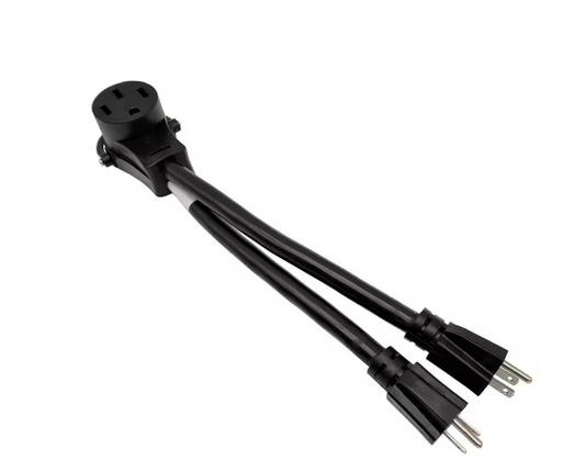 1 ft. 10/3 3-Wire 110/125-Volt To 220/250-Volt Power Converter 2x NEMA 5-15P to 14-50R V-Adapter Cord - 91006383151