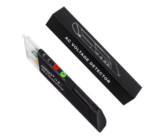 Non-Contact Voltage Tester Pen for Live/Null Wire Breakpoints Test Dual Range AC 12-Volt-1000-Volt Buzzer Alarm Black - 91011185900