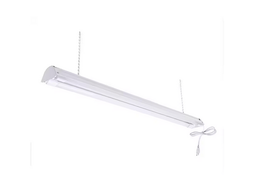 2-Light 4 ft. White 5000K LED Shop Light (LED Tubes Included) - 91002692037