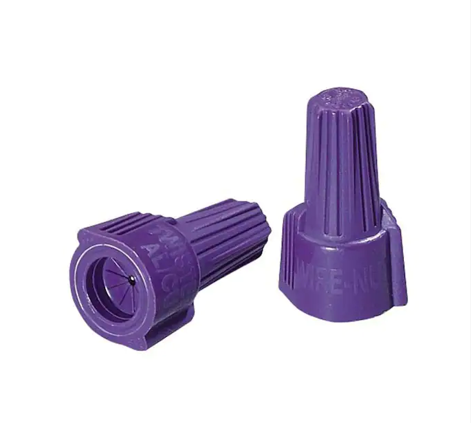 Twister Al/Cu Wire Connectors, Purple (10-Pack) - 9643047