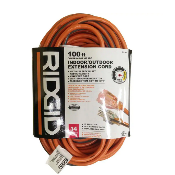 100 ft. 14/3 Extension Cord - 9214088