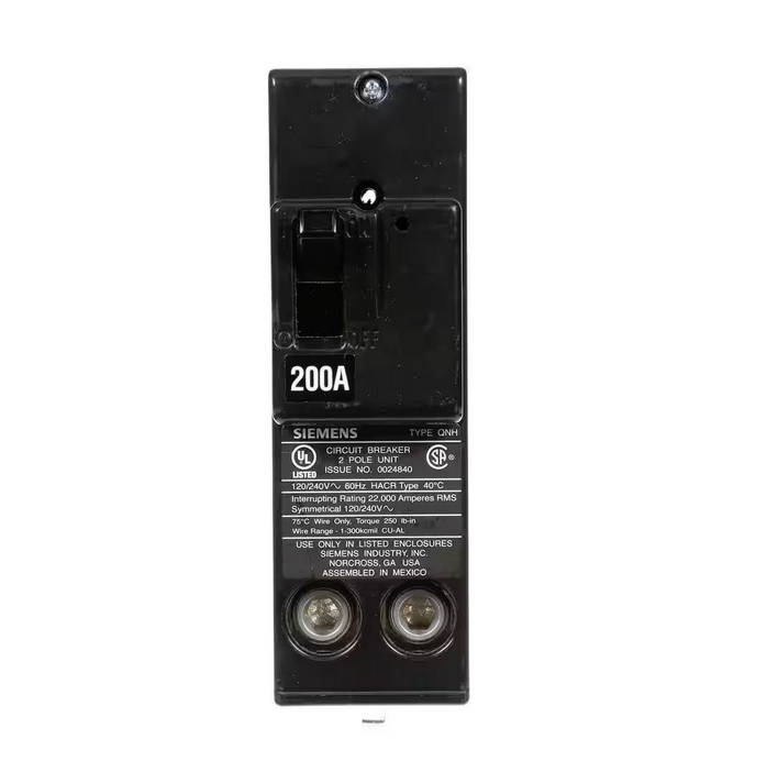 200 Amp Double Pole Type QN 22kA Circuit Breaker - 9705218