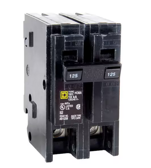 Homeline 125 Amp 2-Pole Circuit Breaker - 9576700