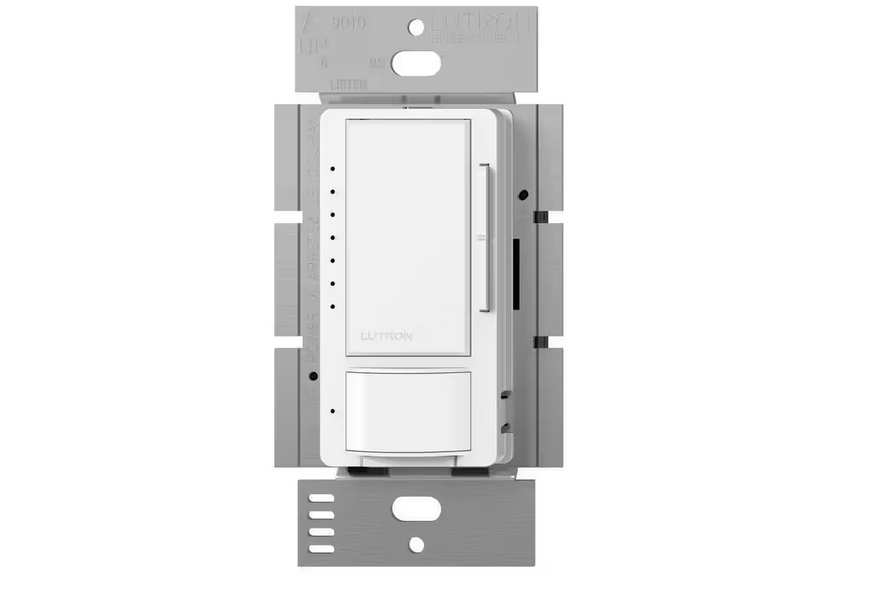 Maestro LED+ Vacancy-Only Sensor/Dimmer Switch, 150W LED, Single Pole/Multi-Location, Snow (MSCL-VP153M-SW)
