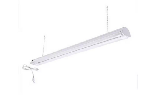 4 ft. 32-Watt T8/T12 LED White Shop Light 4000K (LED Tubes Included) - 91010375923