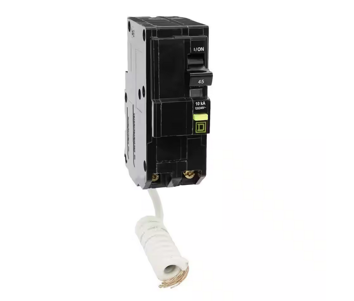 QO 45 Amp 2-Pole GFCI Circuit Breaker - 91006107775