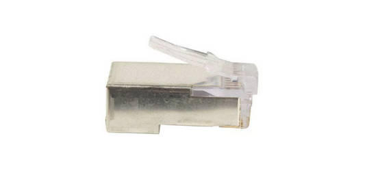 Shielded EZ-RJ45 Connector for Cat5e/6 with Internal Ground (10/Clamshell) - 91001541916