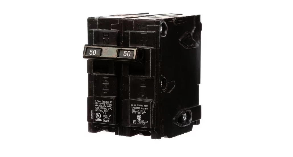 50 Amp 2-Pole Type QP Circuit Breaker - 9992609