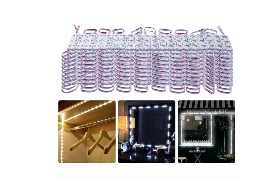 200PCS LED Storefront Lights 108 ft. 1.5-Watt Integrated LED White Shop Light( 1 Pack ) - 91011576287