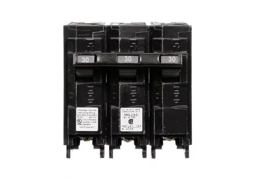 30 Amp Three-Pole Type HQP 66kA Circuit Breaker