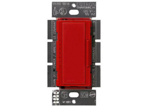 Maestro LED+ Dimmer Switch for Dimmable LED Bulbs, 150W/Single-Pole or Multi-Location, Hot (MACL-153M-HT)