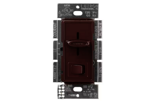 Skylark LED+ Dimmer Switch for Dimmable LED and Incandescent Bulbs, 150W LED/Single-Pole or 3-Way, Brown (SCL-153P-BR)