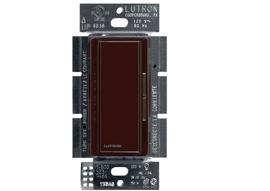 Maestro LED+ Dimmer Switch for Dimmable LED Bulbs, 150W/Single-Pole or Multi-Location, Brown (MACL-153M-BR) - 91000525785