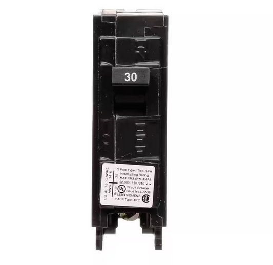 30 Amp 1-Pole 22 kA Type QPH Circuit Breaker