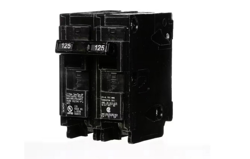 125 Amp Double-Pole Type QP Circuit Breaker - 9100244