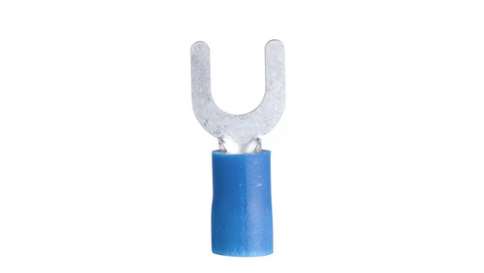 16-14 AWG 4-6 Stud Spade Terminal, Vinyl Blue (10-Pack) - 9289323