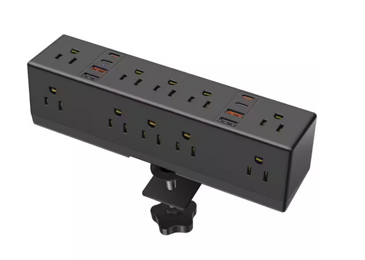 14-Outlets Power Strip Surge Protector with AC Outlets 8 USB Ports and 6 ft. Cord with 1200 Joules - 91011526519