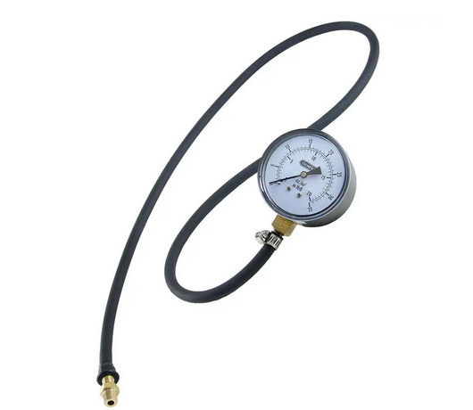 Gas Pressure Gauge Test Kit with 39 in. Rubber Hose, Quick Connect Fitting and Carry Case