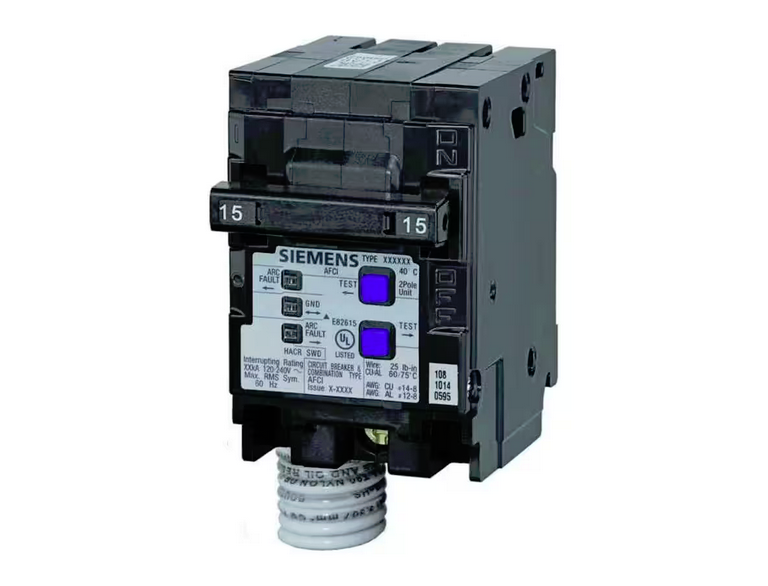 15 Amp Double-Pole Type QAF Combination AFCI Circuit Breaker RBPU - 9166494