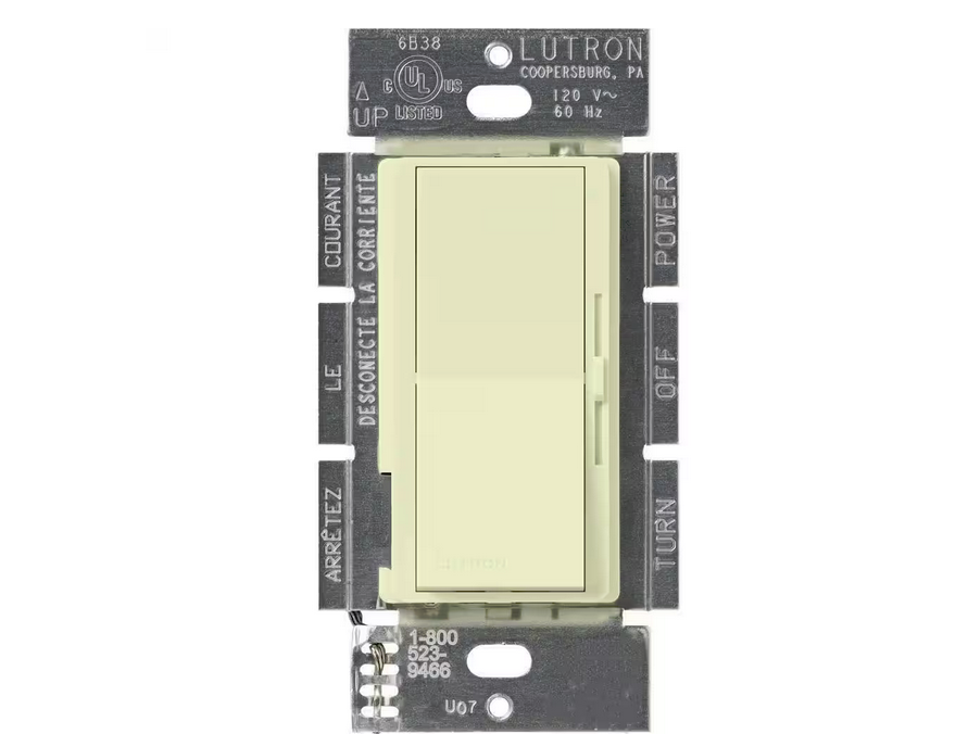 Diva 3-Speed Fan Control, Single-Pole/3-Way, 1.5 Amp, Almond (DVFSQ-F-AL)