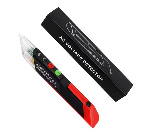 Non-Contact Voltage Tester Pen for Live/Null Wire Breakpoints Test, Dual Range AC12V-1000V Buzzer Alarm Black and Red. - 91011185888