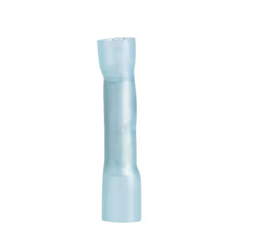 16-14 AWG Heat Shrink Butt Splice, Blue (Case of 10)