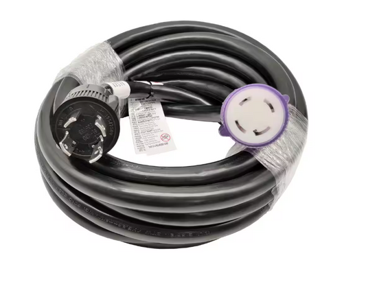 25 ft. 10/4 NEMA L14-30 Generator Extension Cord (NEMA L14-30P to L14-30R with Lighted) UL Listed - 91006382766