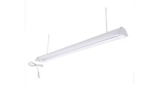 4 ft. 32-Watt T8/T12 LED White Shop Light 6500K (LED Tubes Included) - 91010375925