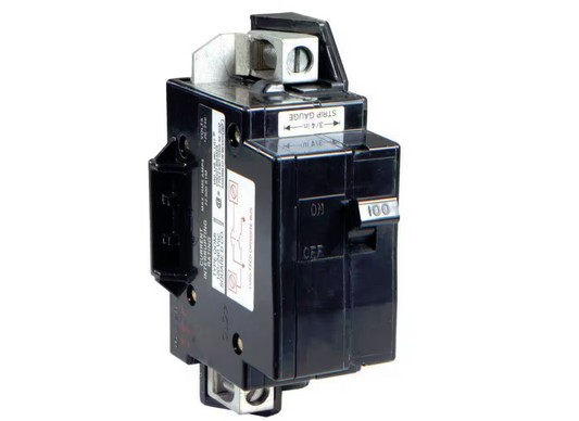 QO 100 Amp 22k AIR QOM1 Frame Size Main Breaker for QO or Homeline 125 or 100 Amp Load Centers - 9577367