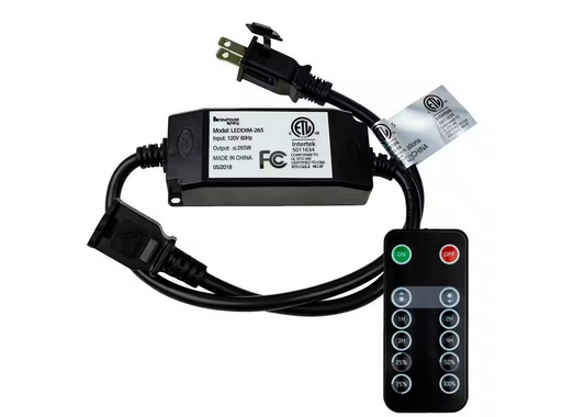 265-Watt Max Specialty Outdoor LED Dimmer for String Lights with Remote Control - 91003549187