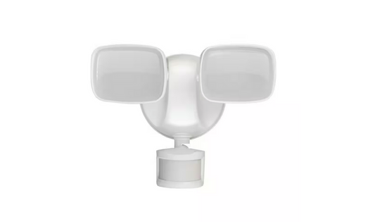 Motion-Sensing Hardwired LED White Security Floodlight - 91005963381