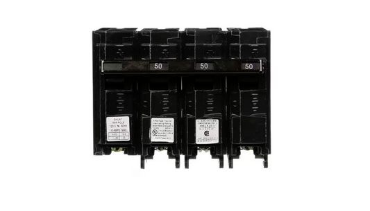 50 Amp Three-Pole Type QP Circuit Breaker with 120-Volt Shunt Trip