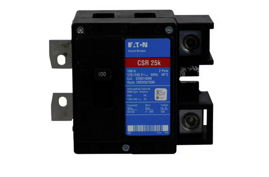 CSR 100 Amp 2-Pole 25 kAIC Main Circuit Breaker