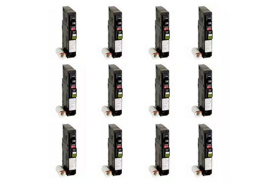 QO 20 Amp Single-Pole Combination Arc Fault Circuit Breaker (12-pack) - 91005370683