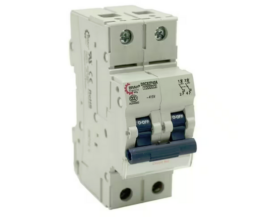 2-Pole 6 Amp Din Rail Circuit Breaker