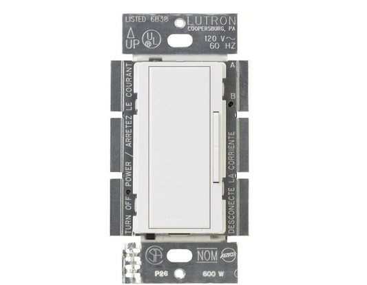 Maestro Companion Multi-Location Dimmer Switch, Only for Use with Maestro LED+ Dimmer, White (MA-RR-WH) - 9399122