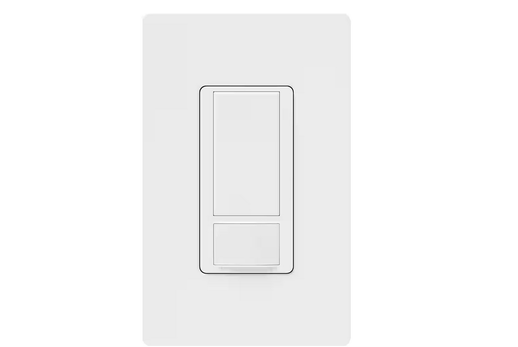 Maestro Motion Sensor Switch with Wallplate, 2 Amp/Single-Pole, White (MS-O2S-WHW)
