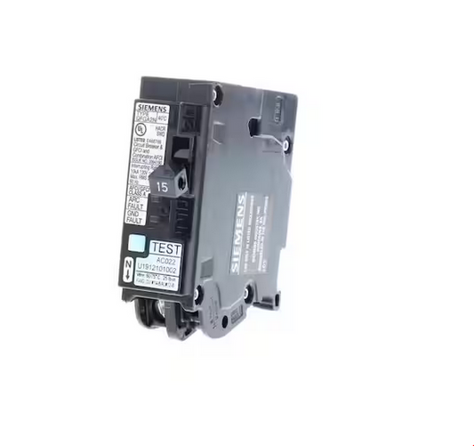 15 Amp 1-Pole Dual Function (CAFCI/GFCI) Plug-On Neutral Circuit Breaker - 91005138306