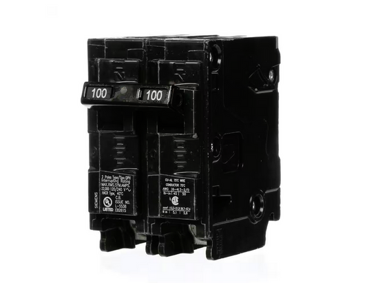 100 Amp Double-Pole Type QPH 22kA Circuit Breaker