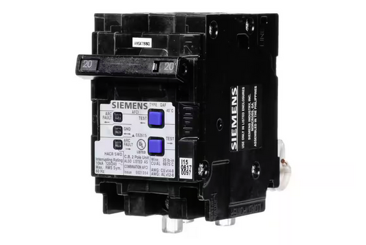 Type QAF 20 Amp Double-Pole Combination AFCI Circuit Breaker - 9166696