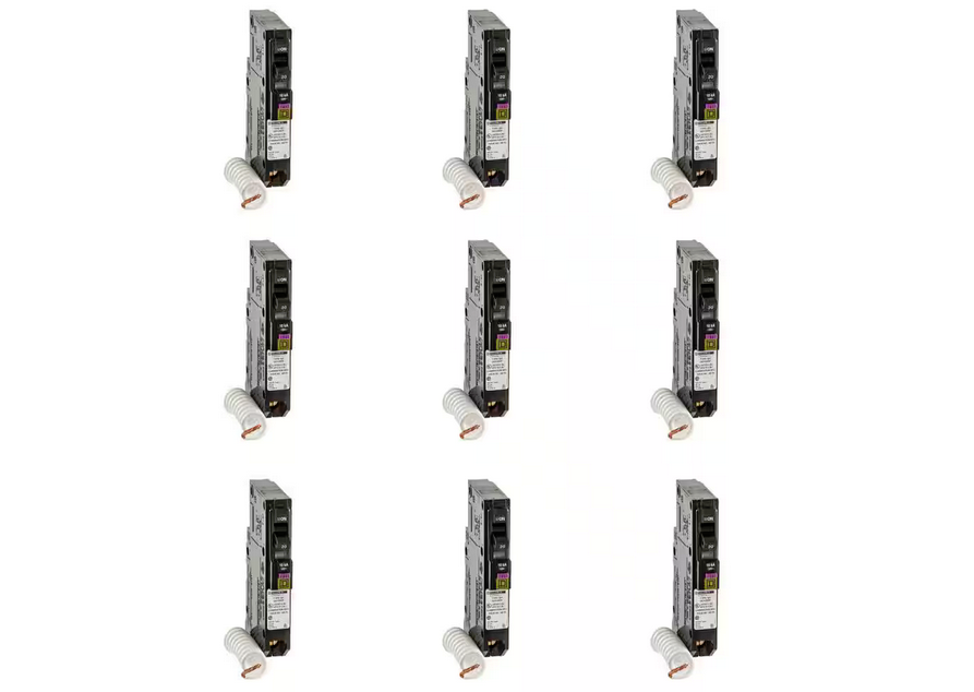 QO 20 Amp Single-Pole Dual Function (CAFCI and GFCI) Circuit Breaker (9-pack) - 91005370691