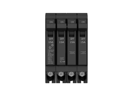 Q-Line 2-15 Amp Single-Pole 1-15 Amp Double-Pole Quad 120/240-Volts Circuit Breaker - 91010913168