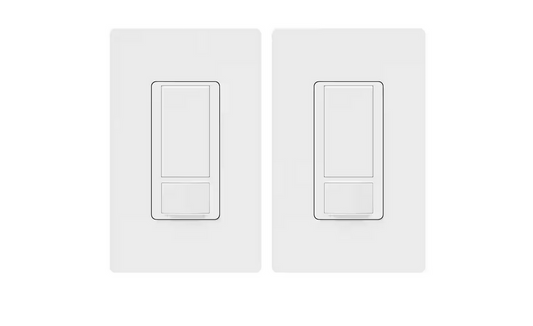 Maestro Motion Sensor Switch with Wallplate, 2 Amp/Single-Pole, White (MS-O2S-2PK-WHW) (2-Pack)