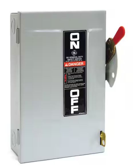 30 Amp 240-Volt Non-Fuse Indoor Safety Switch - 91000501692