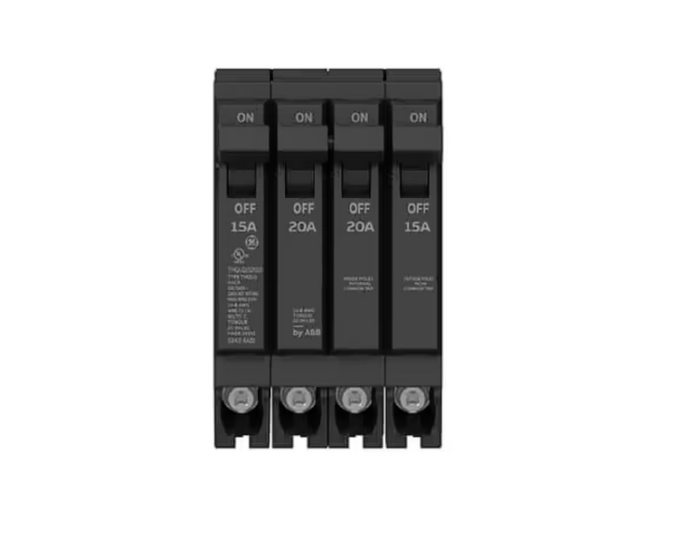 Q-Line 2-15 Amp Single-Pole 1-20 Amp Double-Pole Quad 120/240-Volts Circuit Breaker - 91010913171