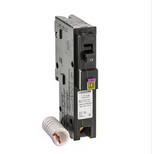 Homeline 15 Amp Single-Pole Dual Function (CAFCI and GFCI) Circuit Breaker (6-Pack) - 91001553452