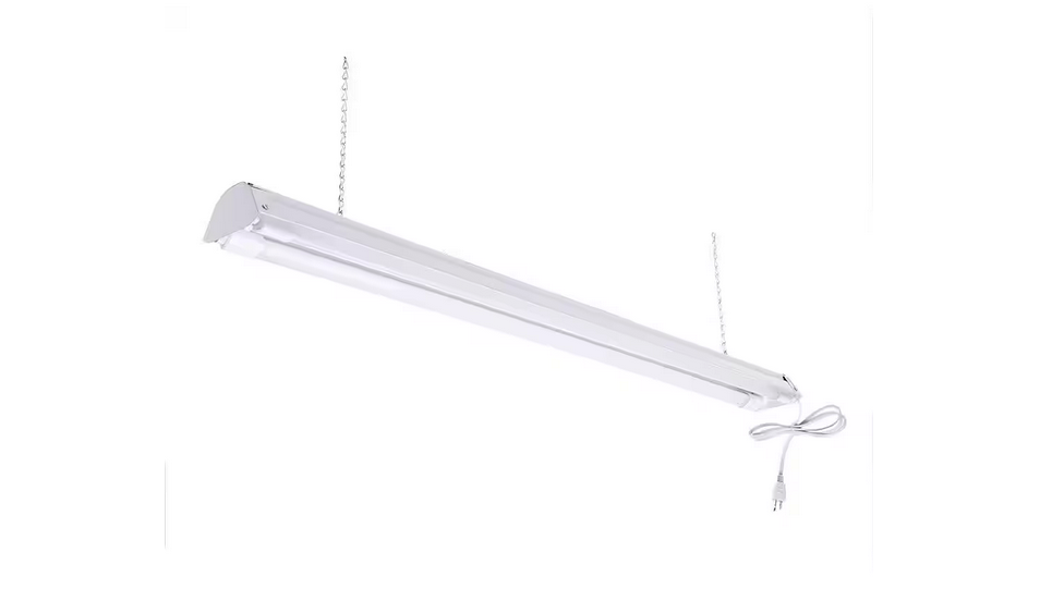 2-Light 4 ft, White 4000K LED Shop Light (LED Tubes Included) - 91002692036